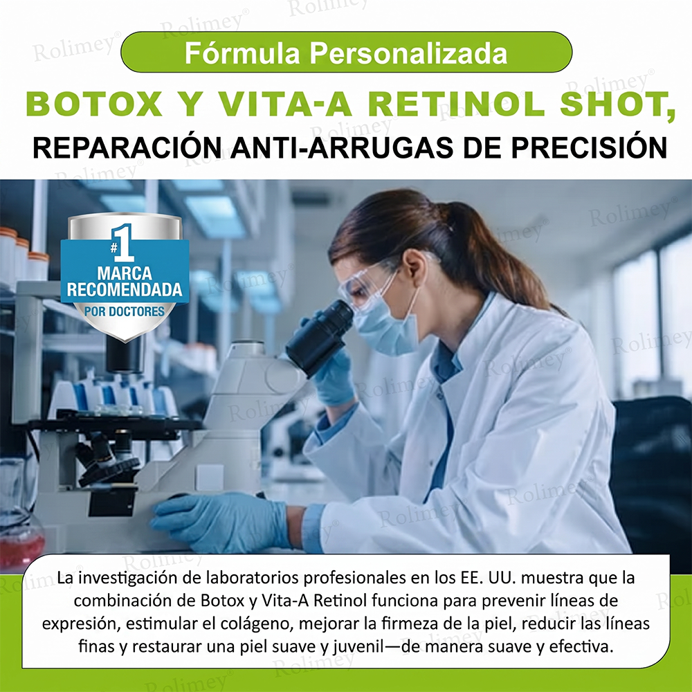 [⏰ ¡Último día! 40% de descuento] Rolimey® Botox & Vita-A Retinol Shot Crema Reafirmante y Lifting de Arrugas