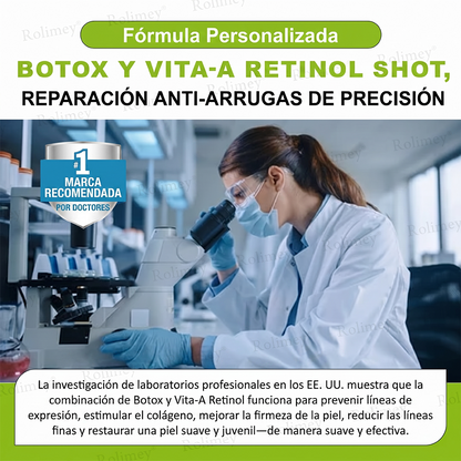 [⏰ ¡Último día! 40% de descuento] Rolimey® Botox & Vita-A Retinol Shot Crema Reafirmante y Lifting de Arrugas