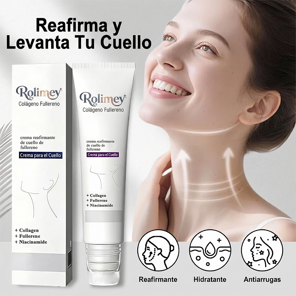 Hecho y enviado desde México 💫 Crema Rolimey® con Colágeno y Fullereno, Crema Rolimey con Péptidos de Colágeno, Nueva Crema 2026 para Reafirmar y Levantar la Piel, Antiarrugas y Reafirmante para Todo Tipo de Piel