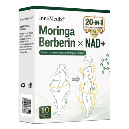 InnoMedix® Moringa Berberin x NAD+ 20-IN-1 Fortgeschrittenes Nano-Mikronadel-Pflaster (Nur einmal täglich anwenden – sichtbare Veränderungen in nur 7 Tagen.)