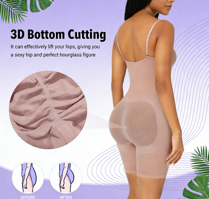 Butt Lifting Slimming Underwear for Women - Seamless Tummy Control Waist Cincher Shapewear Bodysuit