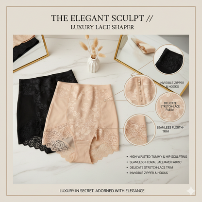 Sexy High Waisted Lace Shapewear Panties for Women Tummy Control Butt Lifter Waist Trainer